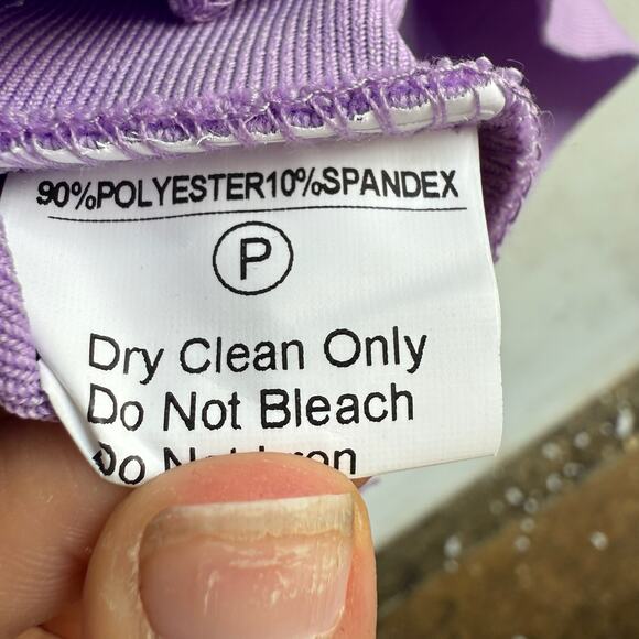 Lavender Faux Fur Trim Strapless Mini Dress Y2K Party Glam Saints Secrets XS - Picture 8 of 8